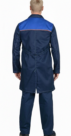 Халат мужской "Фаворит" синий/василёк ХЛТ 484