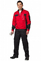 Костюм &amp;quot;Грот&amp;quot; с п/к черный/красный КСМ 381