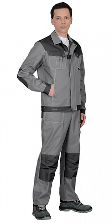 Куртка "Вест" серый/т.серый КРТ 105