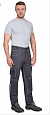 Брюки "ДЖЕТ" т.серый с синим тк. стрейч с ВО БРК 052