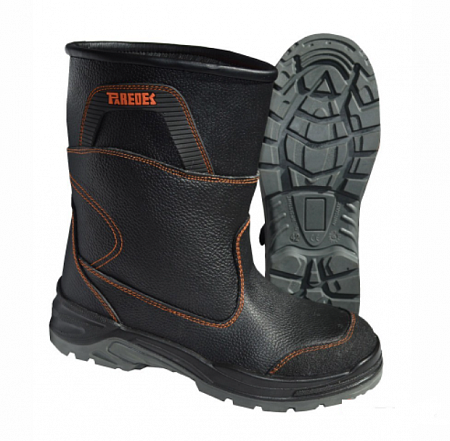 Сапоги Paredes с подошвой ПУ/ПУ с металлическими подноском и стелькой чёрные САП 108