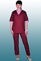 Костюм хирургический женский &amp;quot;Бордо&amp;quot; КСМ 1605